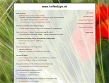 Tablet Screenshot of harfentipps.de
